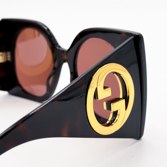 NEW GUCCI GG1254S 002 BUTTERFLY HAVANA BROWN WOMEN SUNGLASSES GUCCI - Picture 6 of 11